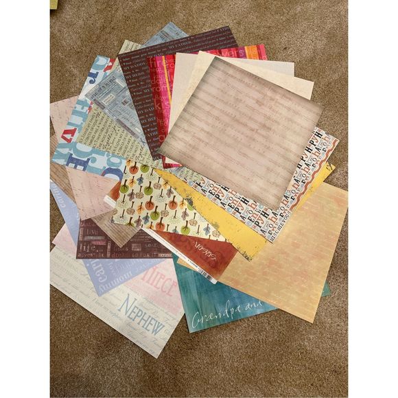 Scrapbook Paper 5 Pounds Various Bundles Crafting Scrapbooking Card Making - Picture 14 of 16